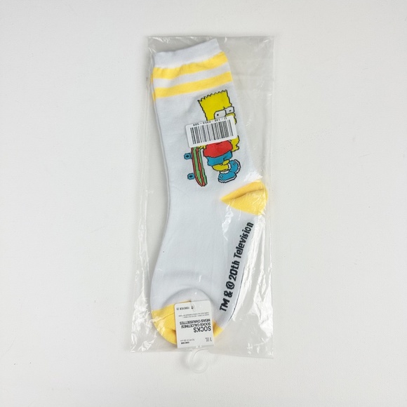 NWT Forever 21 Bart Simpson Crew Socks - Picture 3 of 4